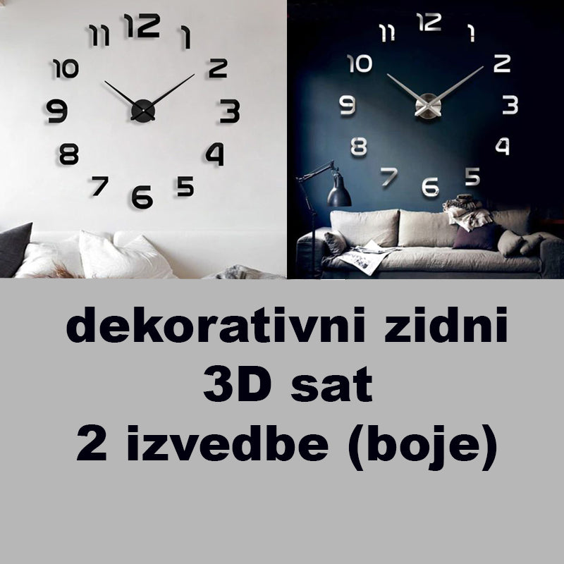 Zegar ścienny 3D XXL