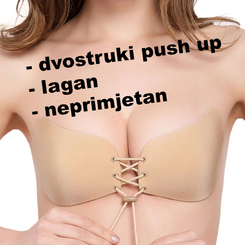 Niewidoczny, samoprzylepny biustonosz typu double push up