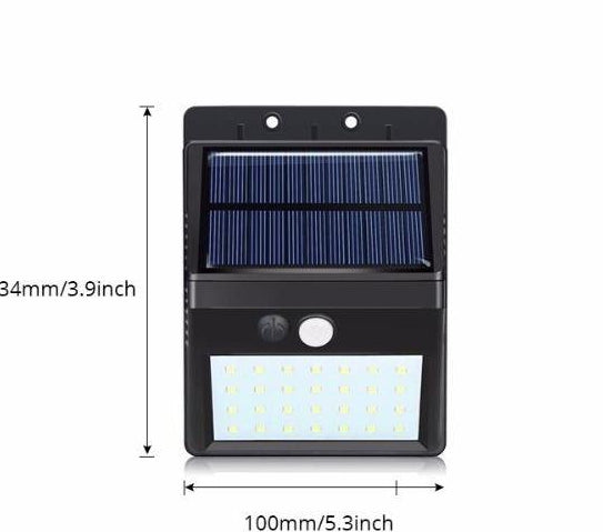 Lampa solarna LED z czujnikiem