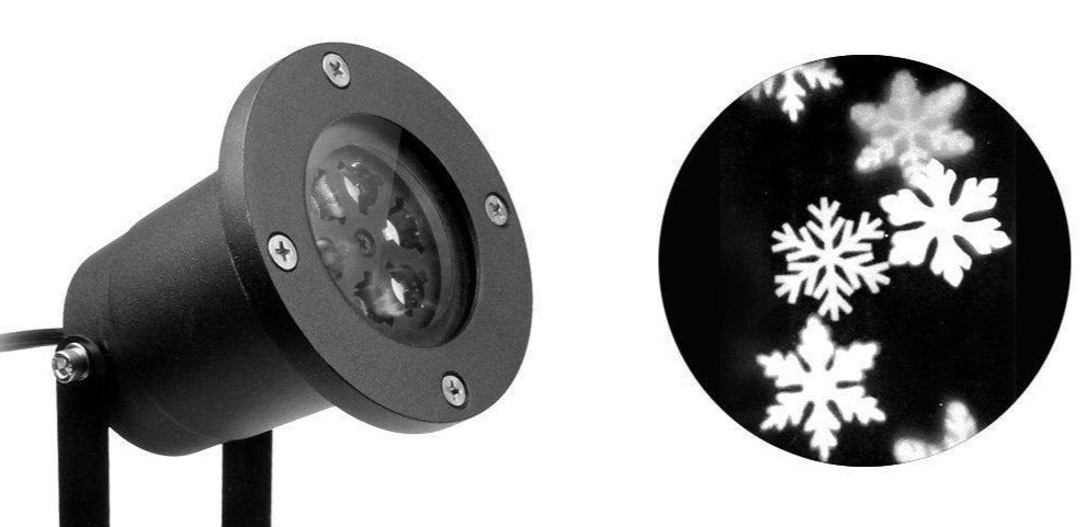 Projektor laserowy do dekoracji z motywem ŚNIEGU
