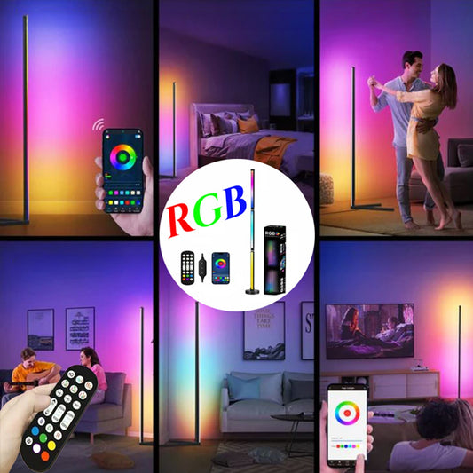 LAMPA NAROŻNA RGB 120CM Z PILOTEM I APLIKACJĄ